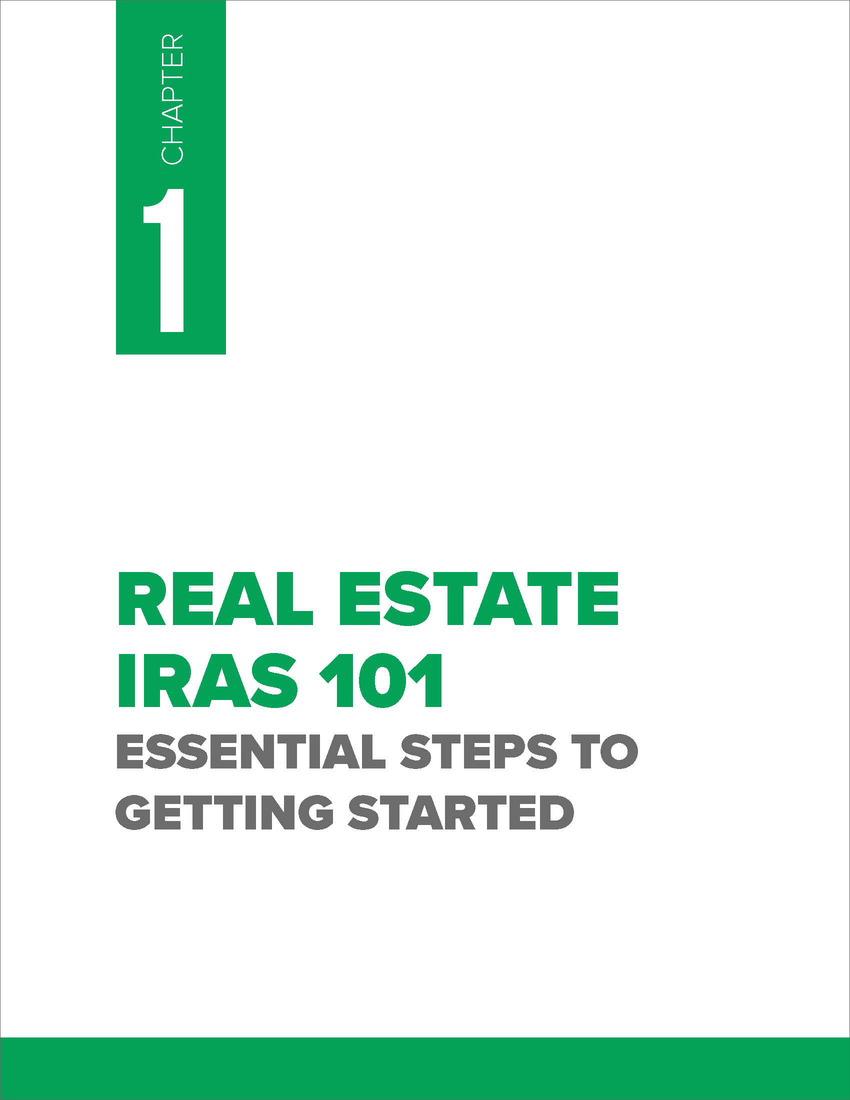 eBook: Chapter 1-Real Estate IRAs 101
