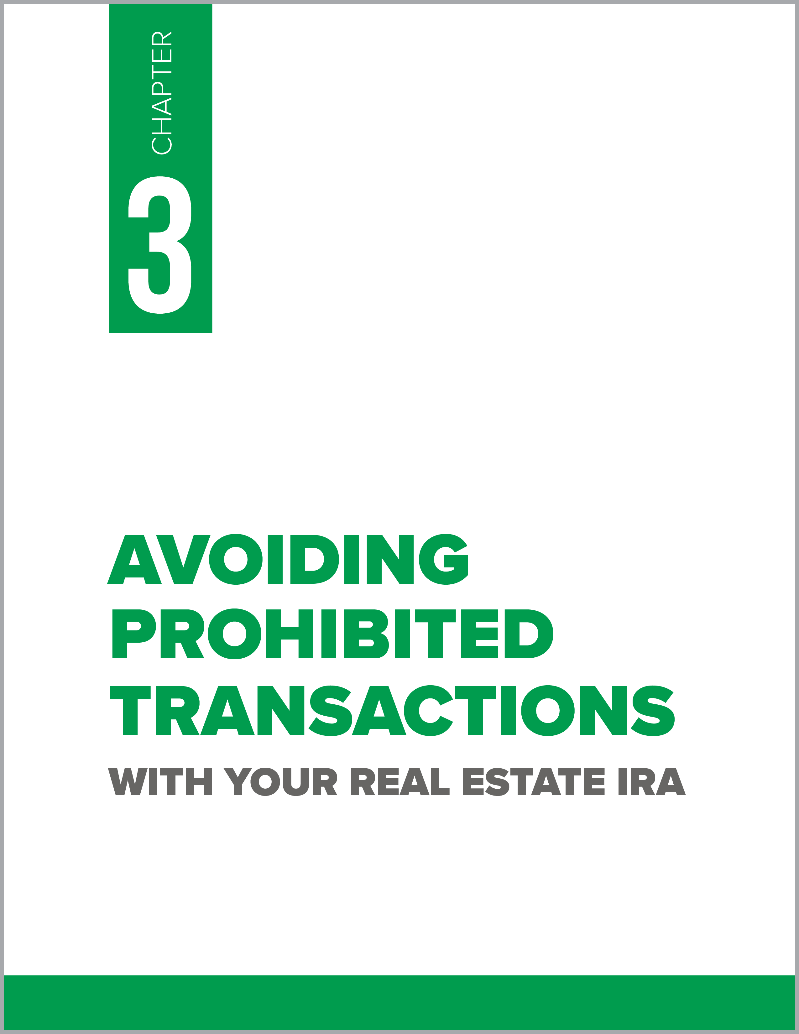 eBook: Chapter 3- Prohibited Transactions