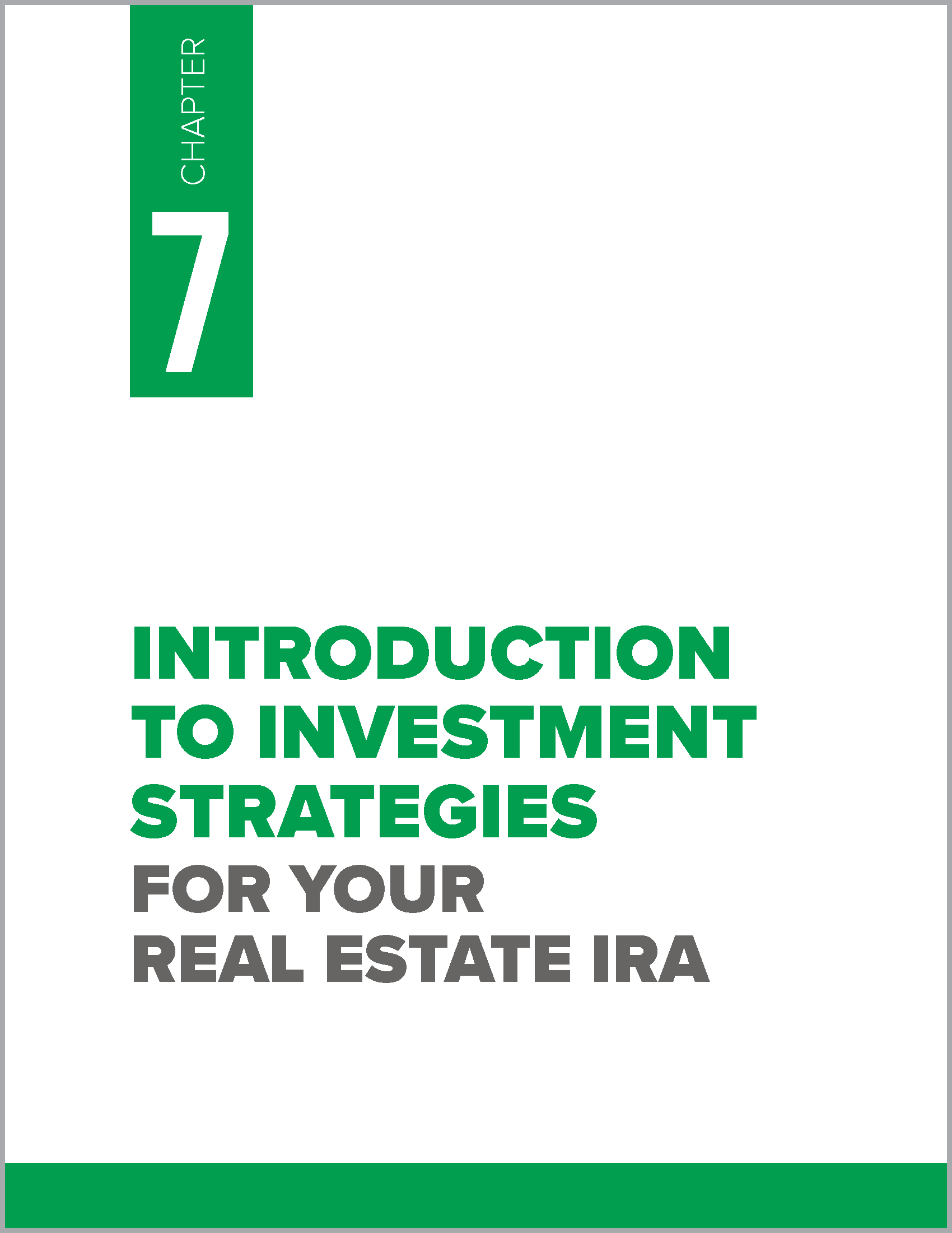 eBook: Chapter 7- SDIRA Strategies