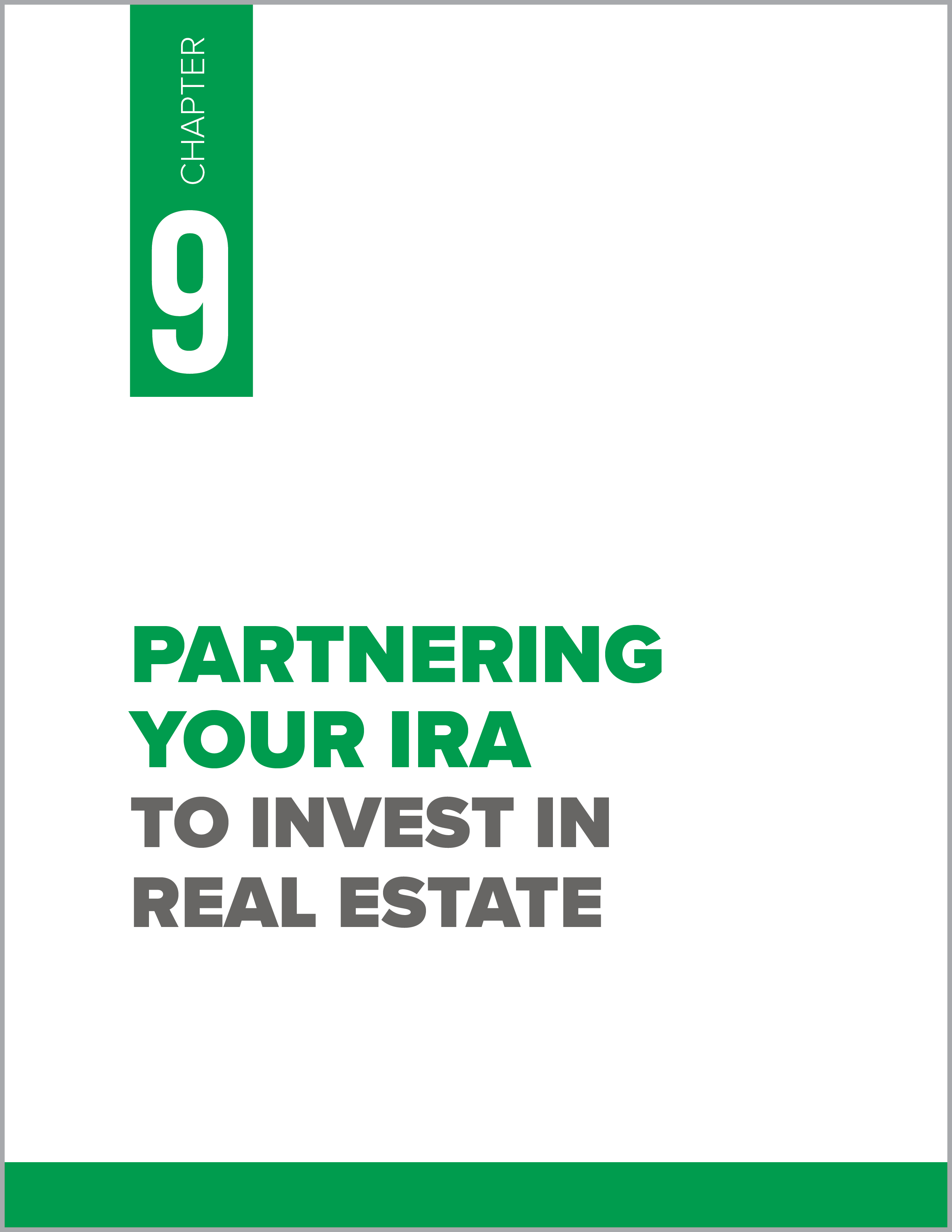 eBook: Chapter 9- Partnering your IRA