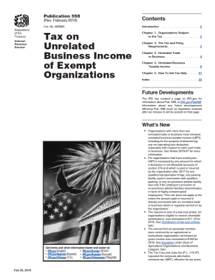 Tax on Unrelated Business Income of Exempt Organizations